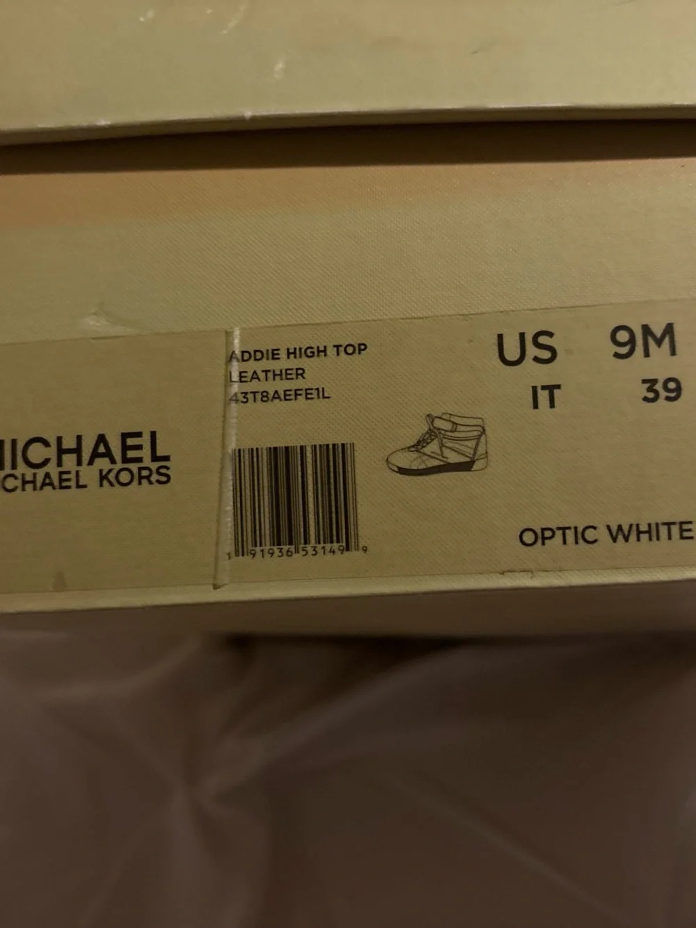 Michael Kors white leather